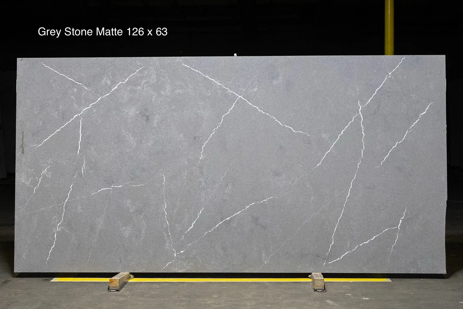 Cloudy Grey Matte Quartz Slab in Northridge, Los Angeles