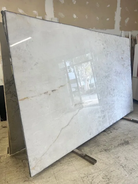 Translucent Cristallo Polished 2cm Quartzite Slab in Oxnard