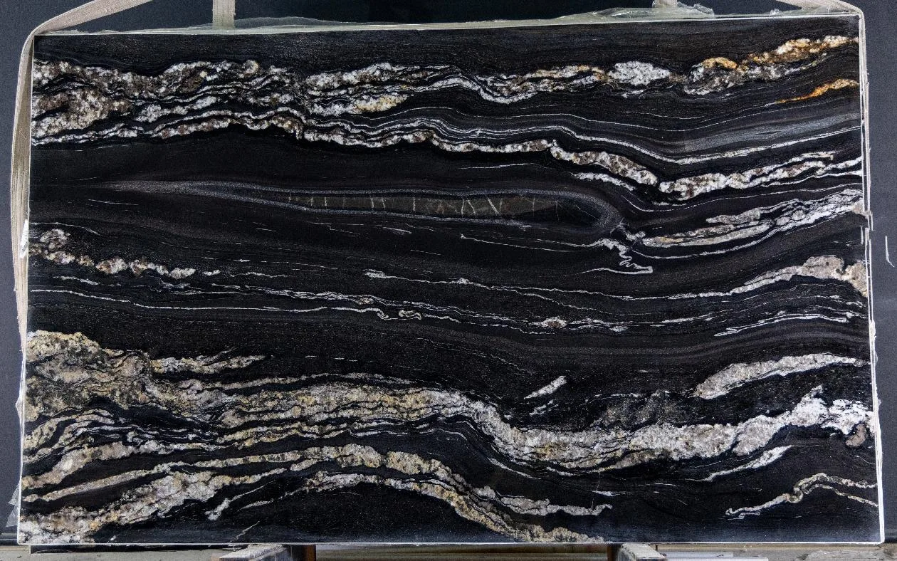 Black Fusion Granite Slab in North Hollywood, Los Angeles
