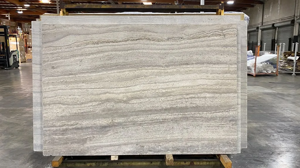 Silver Travertine Slab Photo 2