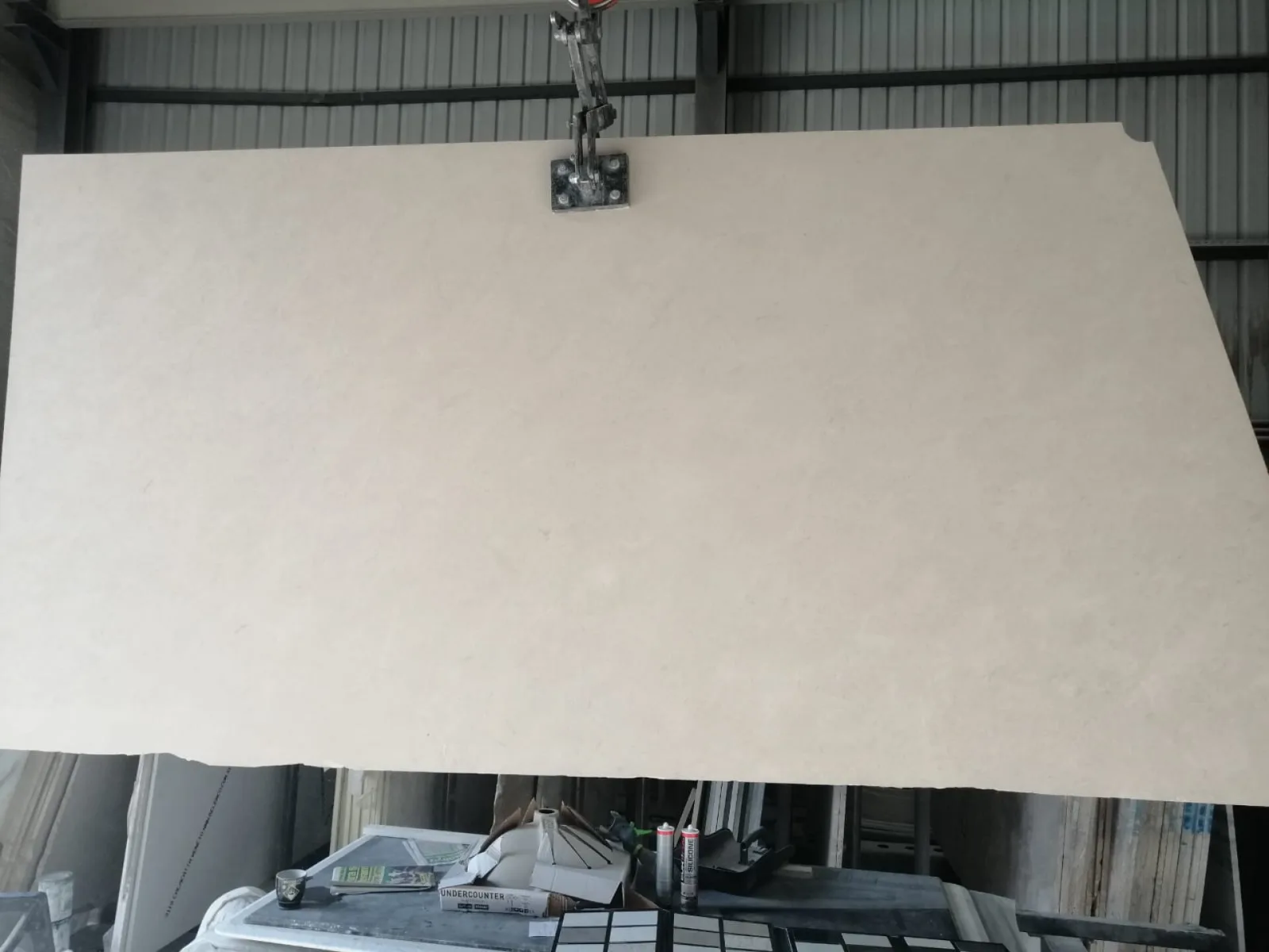 Avorio Limestone Slab in Sun Valley, Los Angeles