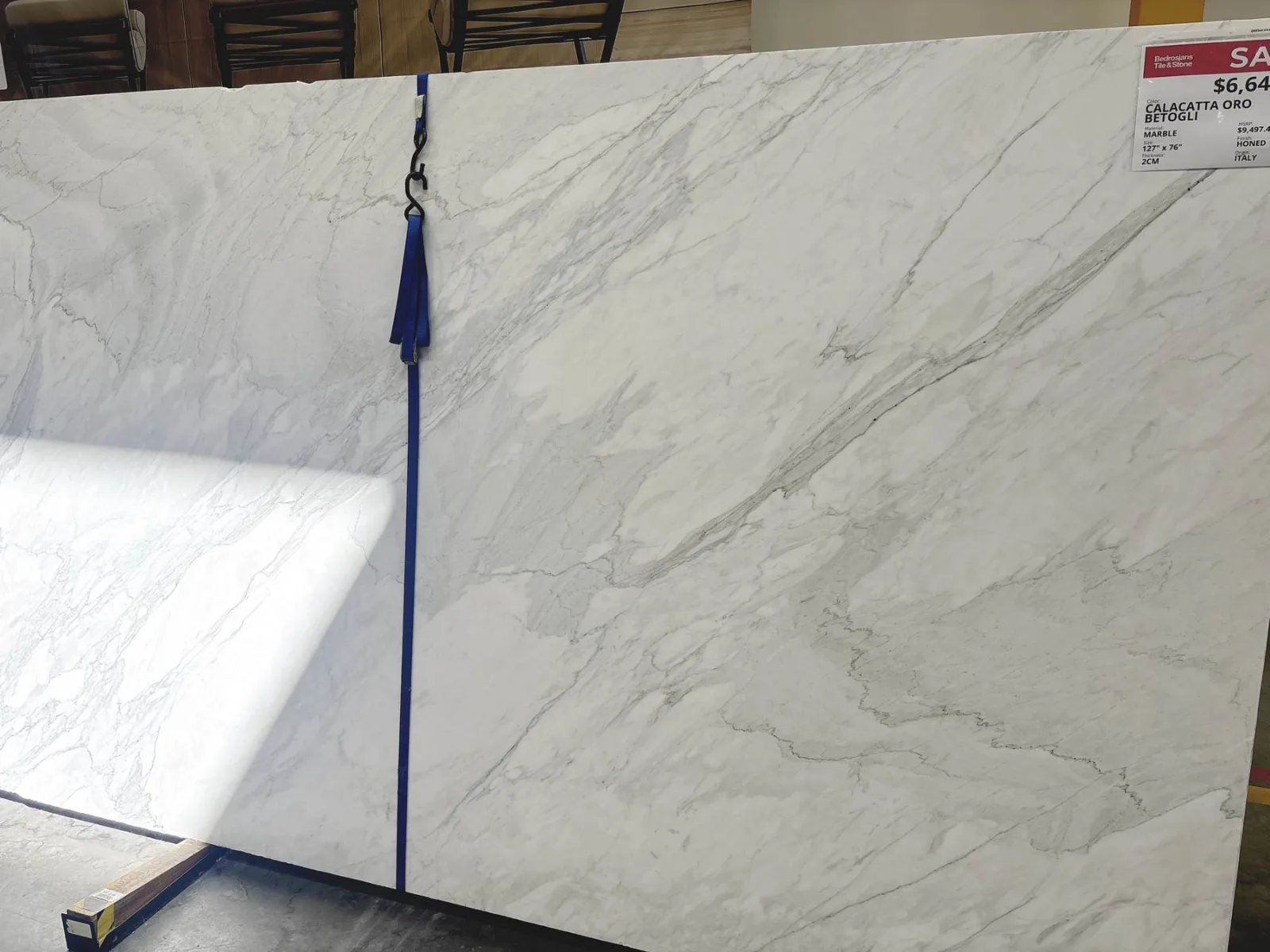Calacatta Oro Betogli Marble Slab in Sylmar, Los Angeles