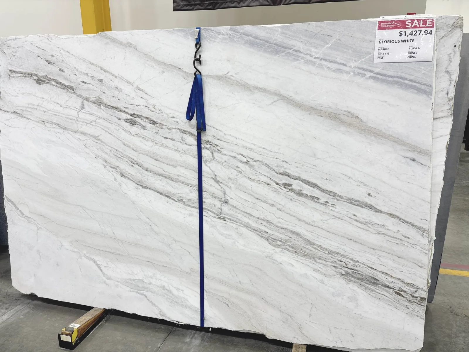 Glorious White Marble Slab in Sylmar, Los Angeles