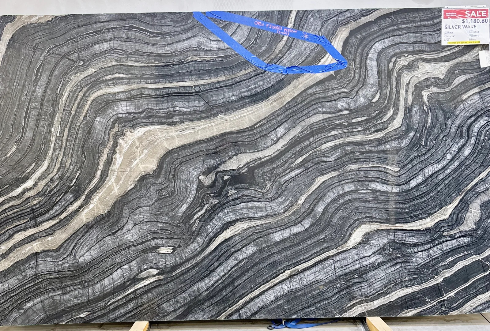 Silver Wave 50% Off Marble Slab in Sylmar, Los Angeles