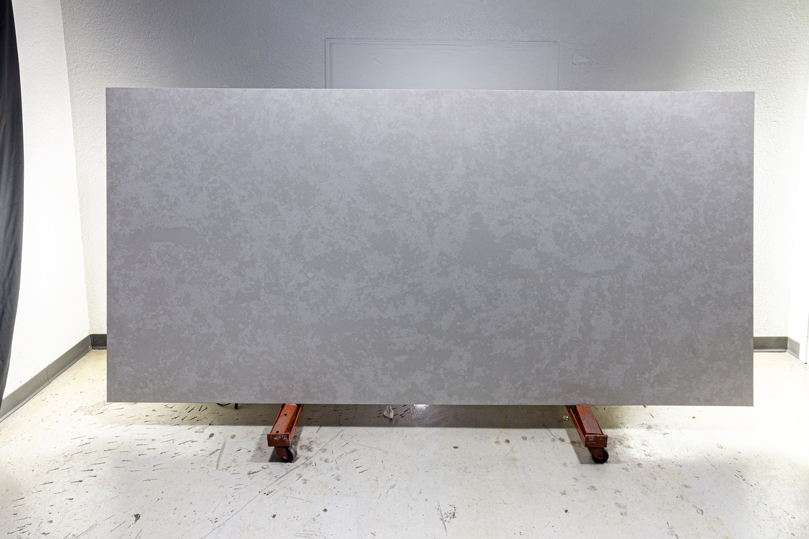 Grey Conrete Quartz Slab in Orange