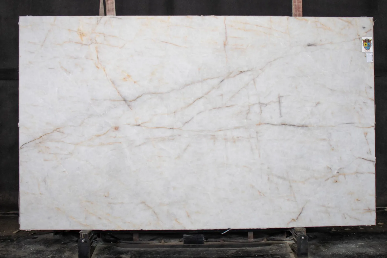Cristallo Crystal Frost Quartzite Slab in Sun Valley, Los Angeles