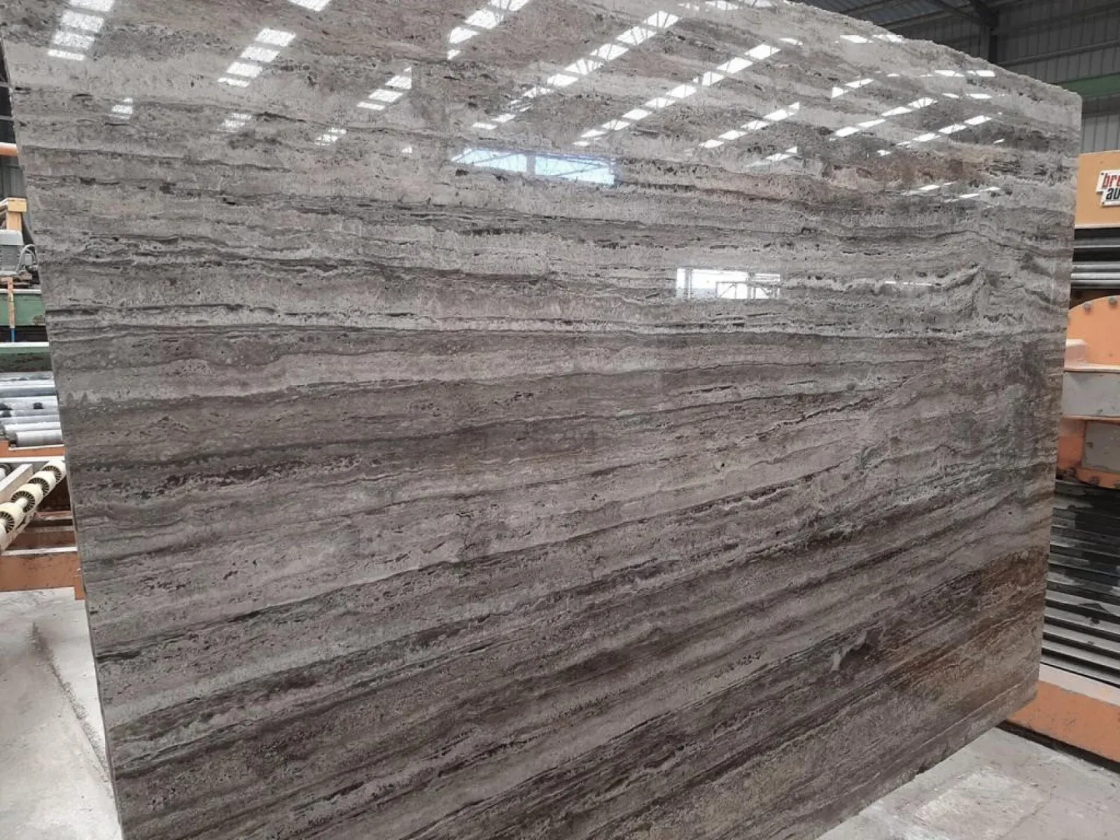 Silver Travertine Slab in Los Angeles