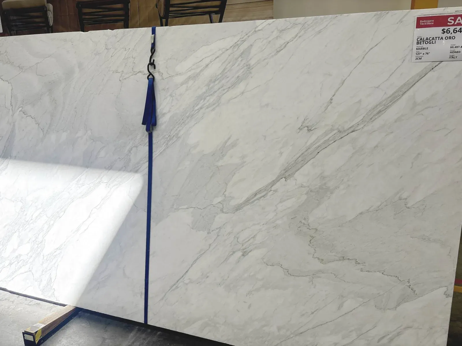 Calacatta Oro Betogli Marble Slab in Sylmar, Los Angeles