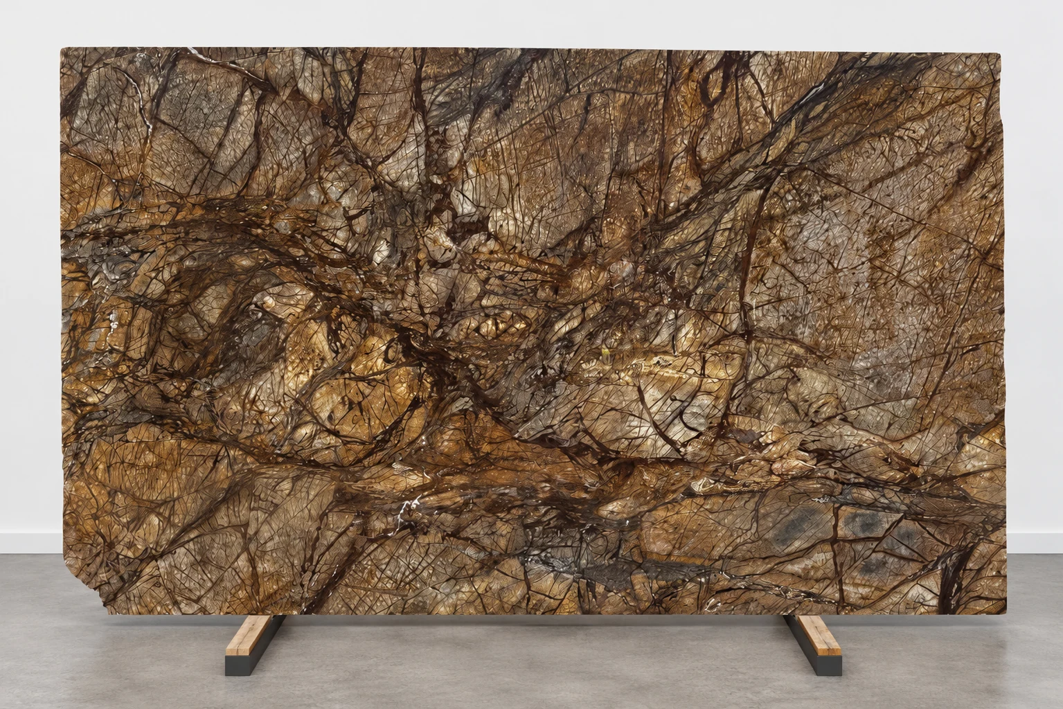Rainforest Brown Marble Slab in Santa Clarita
