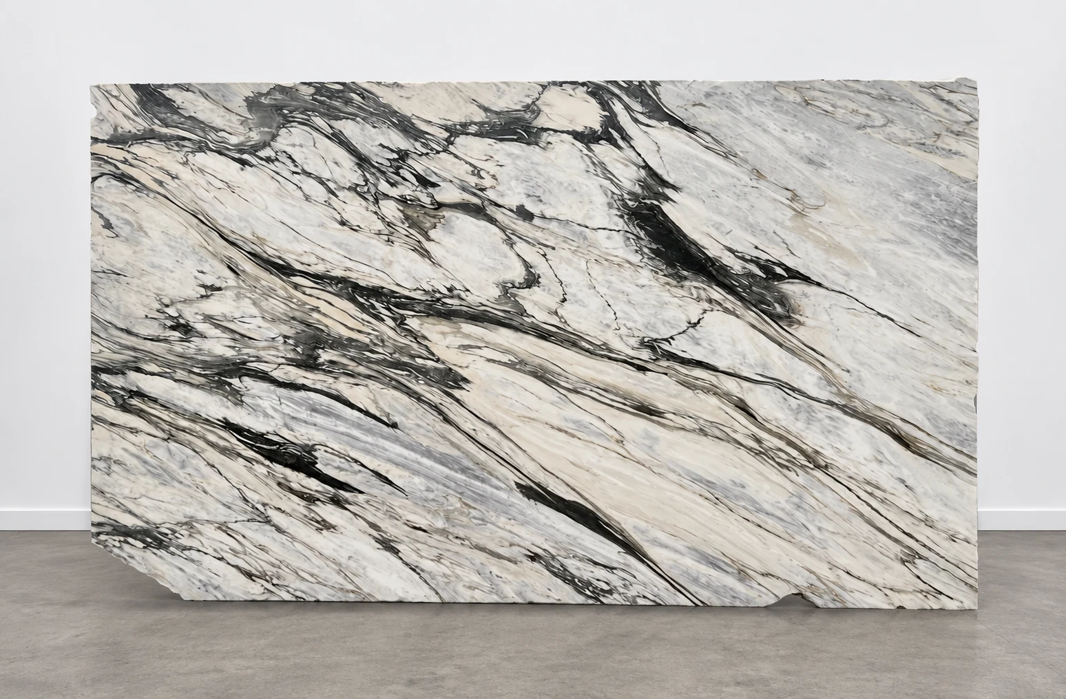 Calacatta Black Marble Slab in Santa Clarita