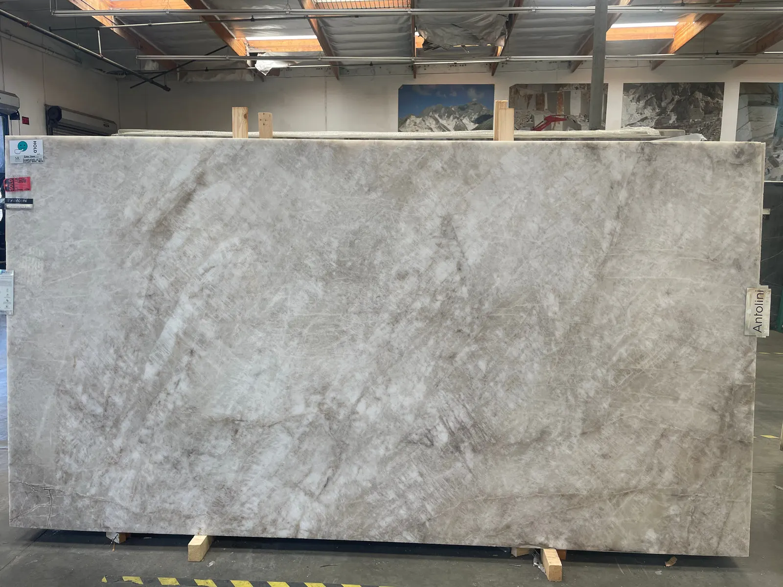 Cristallo Fume Light Extra Quartzite Slab in Sun Valley, Los Angeles