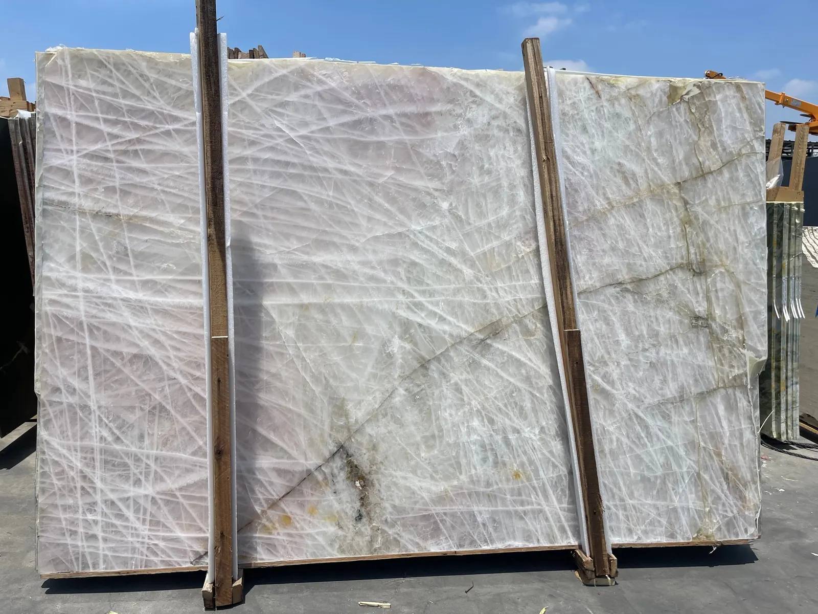 Crystallo Rose Quartzite Slab in Van Nuys, Los Angeles