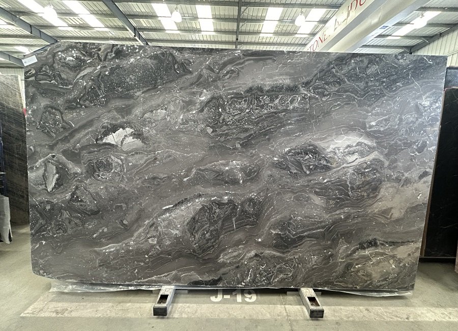 Arabescato Orobico Dark Marble Slab in North Hollywood, Los Angeles