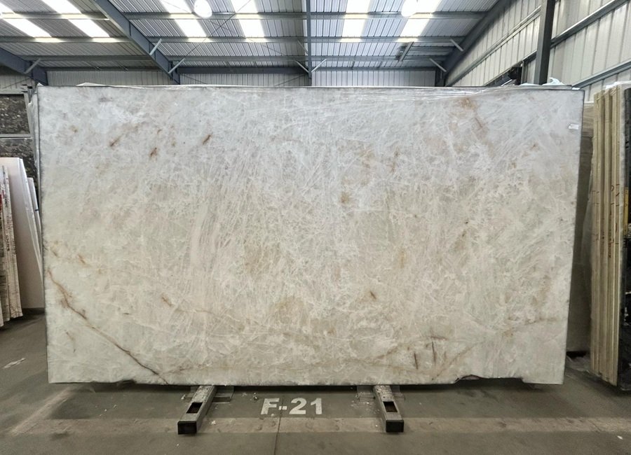 Cristallo Extra Quartzite Slab in North Hollywood, Los Angeles