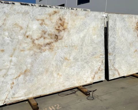 Cristallo Quartzite Slab in Los Angeles