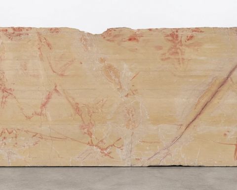 Giallo Fuoco Marble Remnant in Santa Clarita