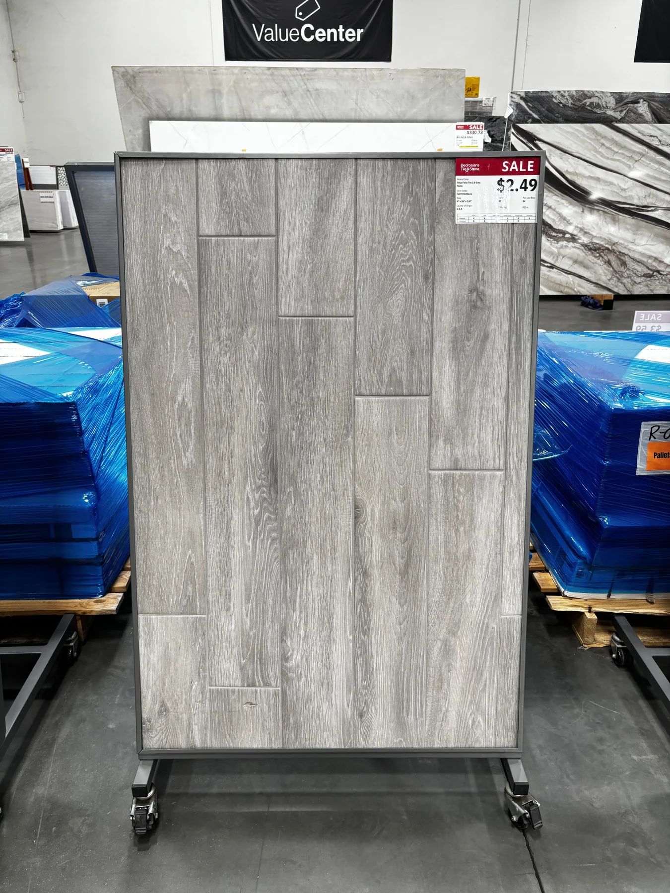 Titus Field Tile 2.0 Grey Porcelain in Sylmar, Los Angeles