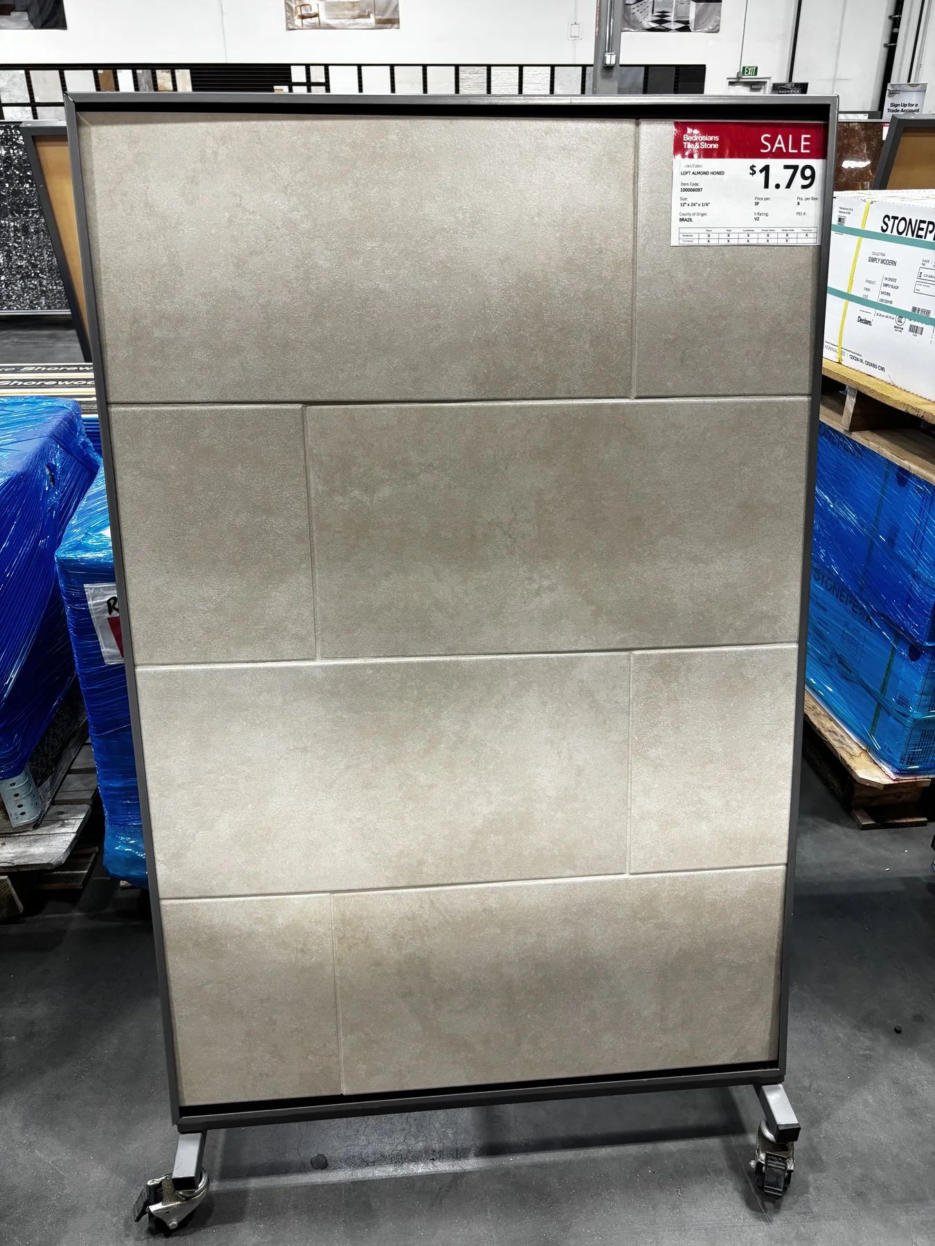 Loft Almond Honed 12x24 Porcelain Tile in Sylmar, Los Angeles