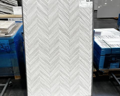 10x27 Textuality White Text Design Ceramic Tile in Sylmar, Los Angeles