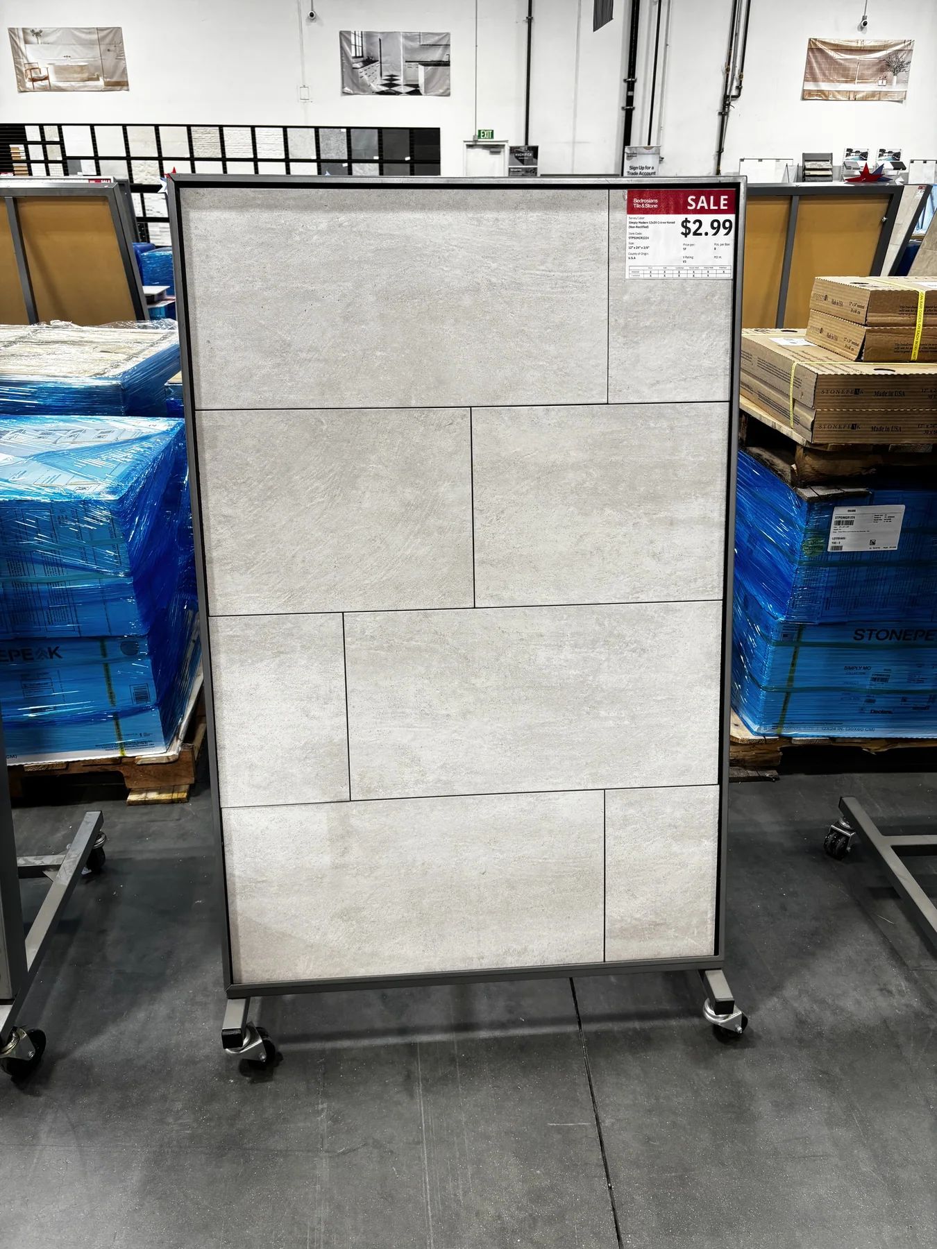Simply Modern 12x24 Creme Honed Porcelain Tile in Sylmar, Los Angeles