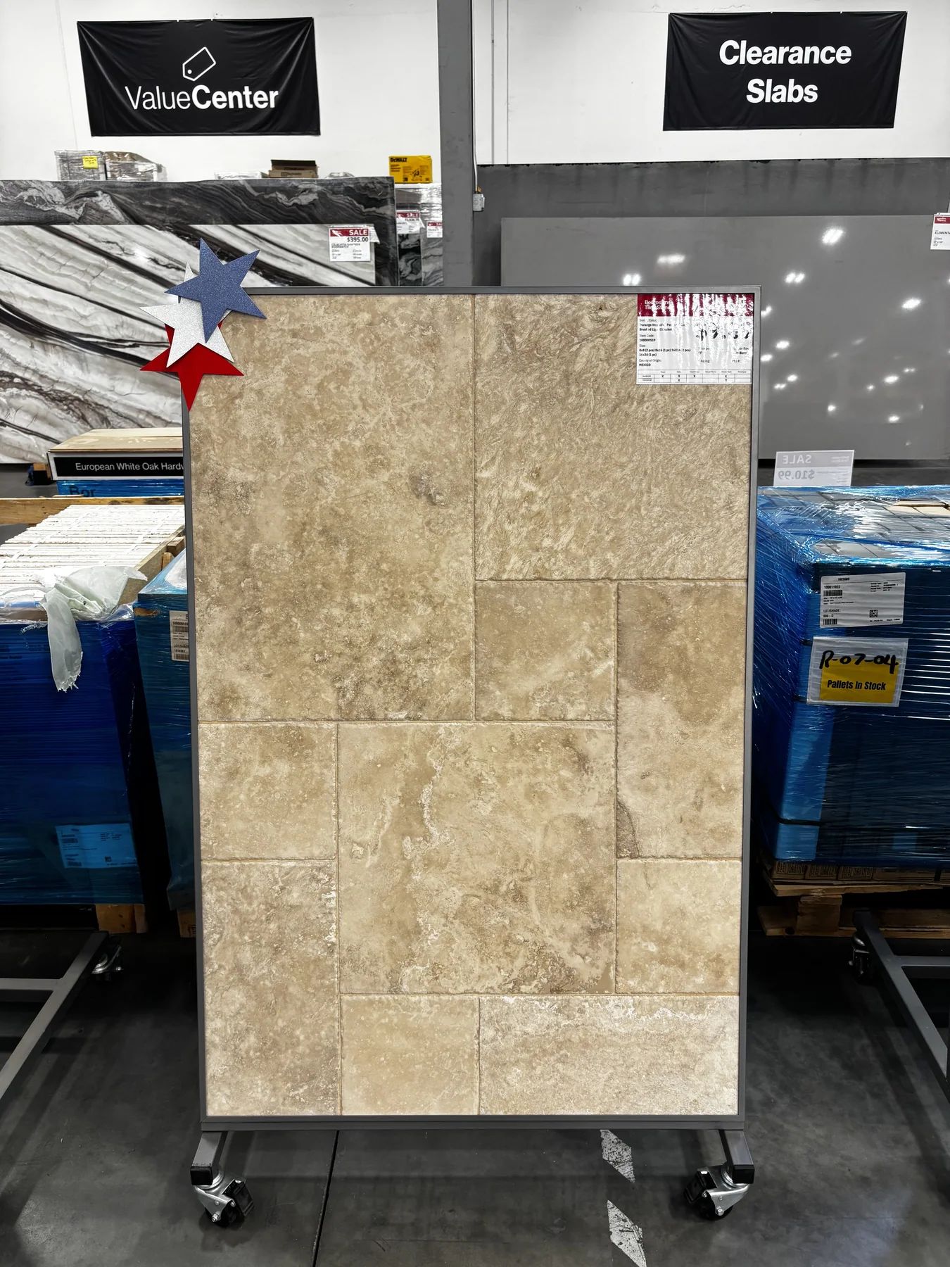 Durango Versailles Pattern Travertine Brushed Travertine