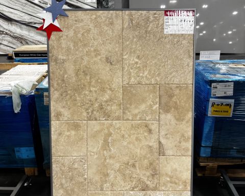 Durango Versailles Pattern Travertine Brushed Tile in Sylmar, Los Angeles