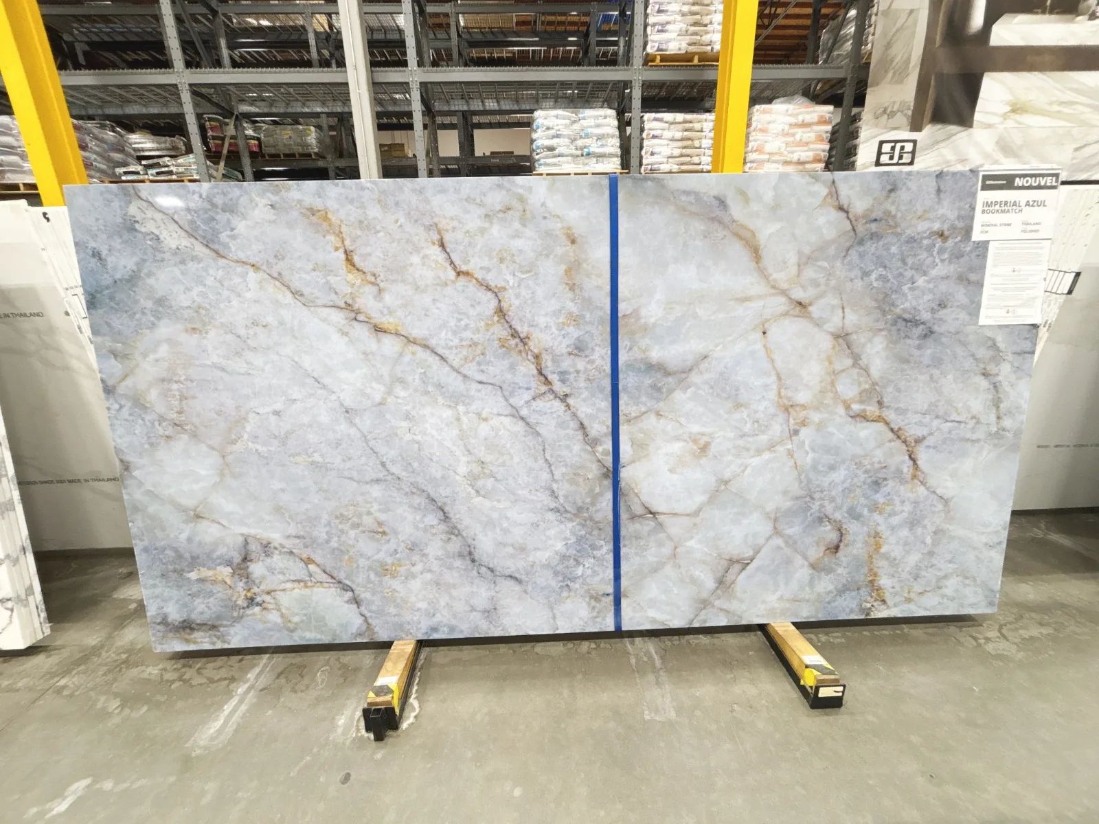 Nouvel Imperial Azul Mineral Composite Slab in Sylmar, Los Angeles