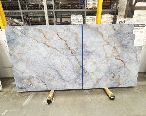 Nouvel Imperial Azul Quartz Slab in Sylmar, Los Angeles