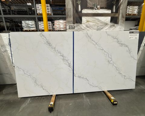 Nouvel Mountain Cascade Quartz Slab in Sylmar, Los Angeles