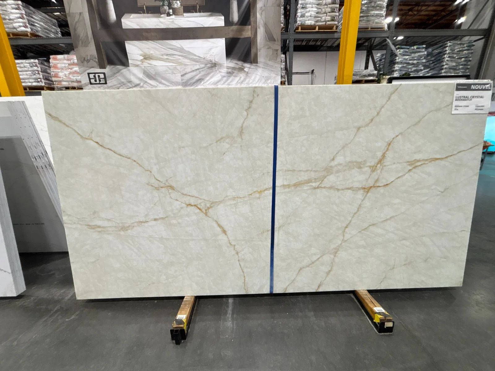 Nouvel Lustral Crystal Mineral Composite Slab in Sylmar, Los Angeles