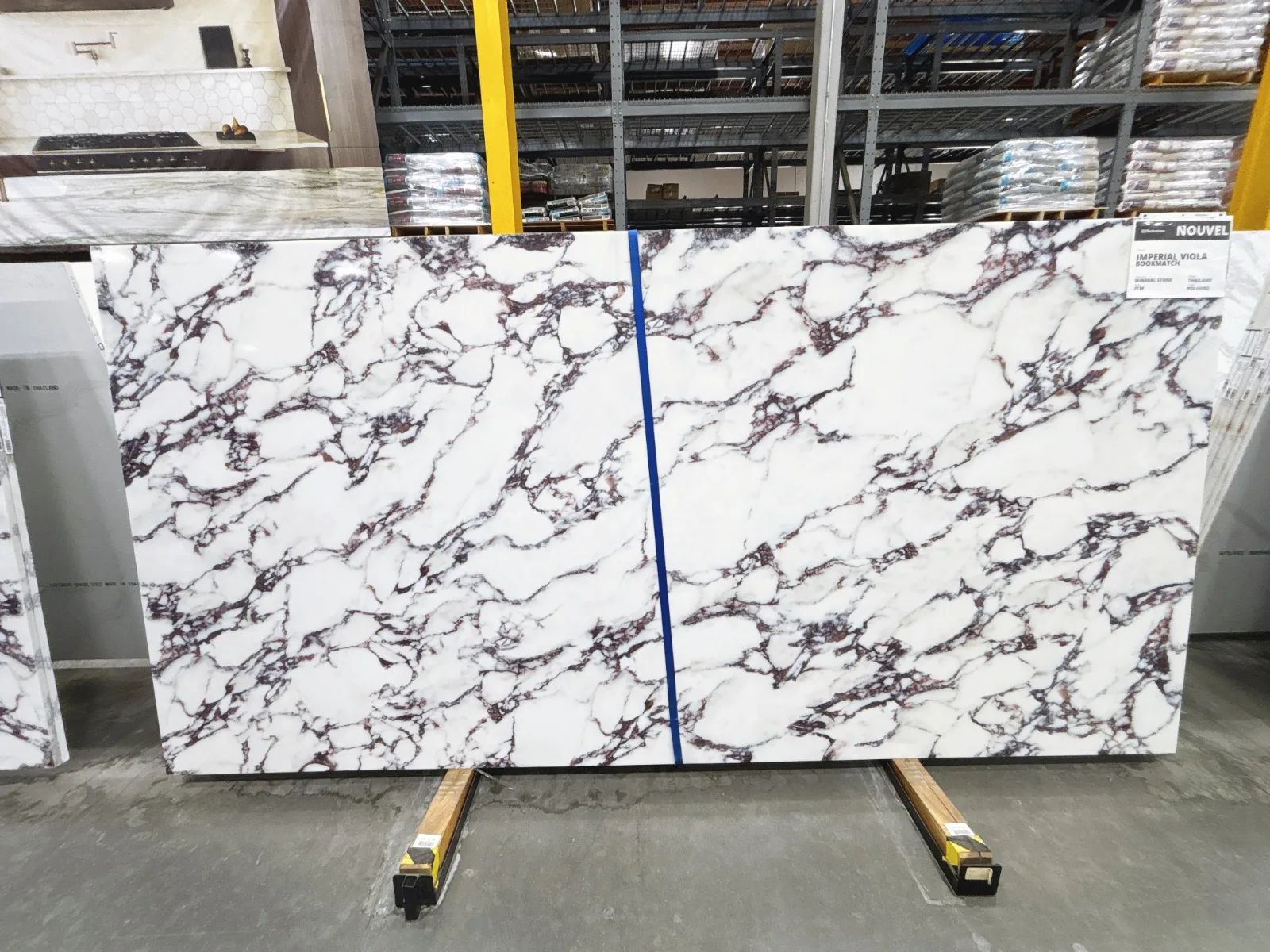 Nouvel Imperial Viola Mineral Composite Slab in Sylmar, Los Angeles