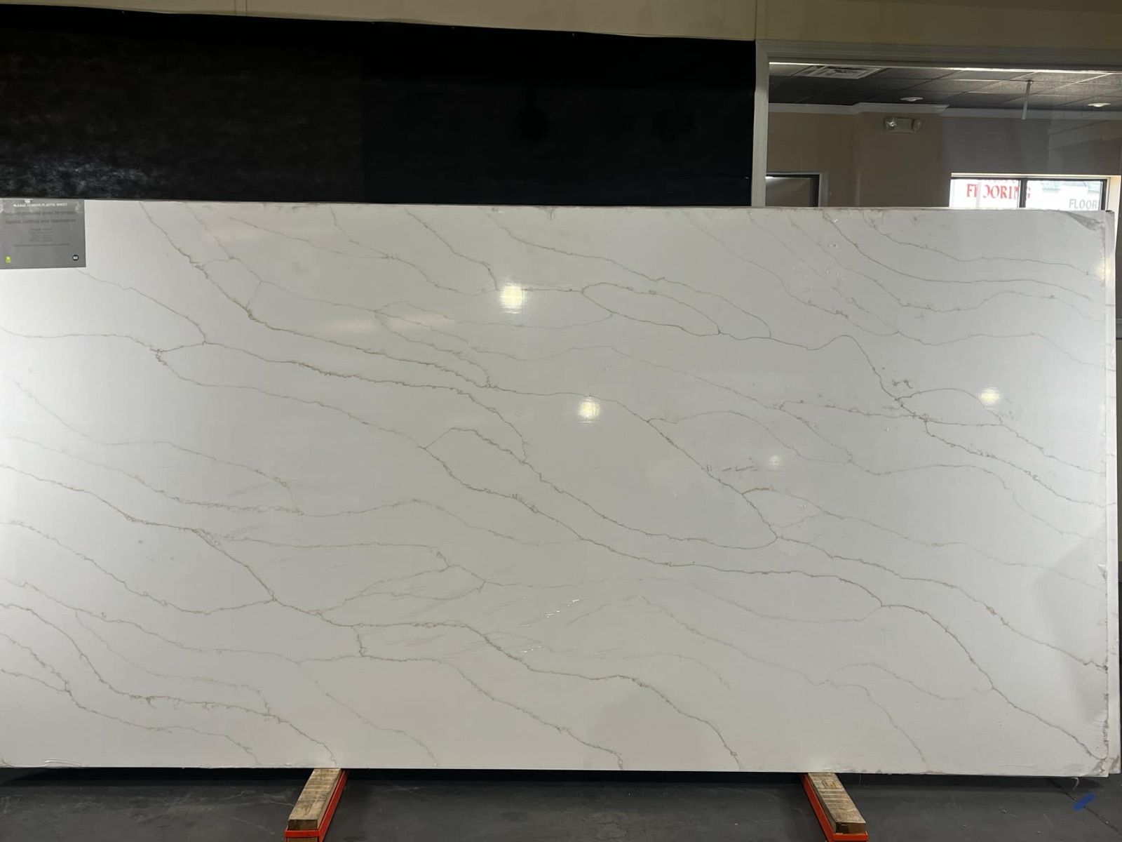 Pietra Danae Quartz Slab in Orange