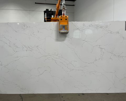 Maya Quartz Slab in Orange