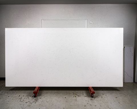 Alabaster Quartz Slab in Orange