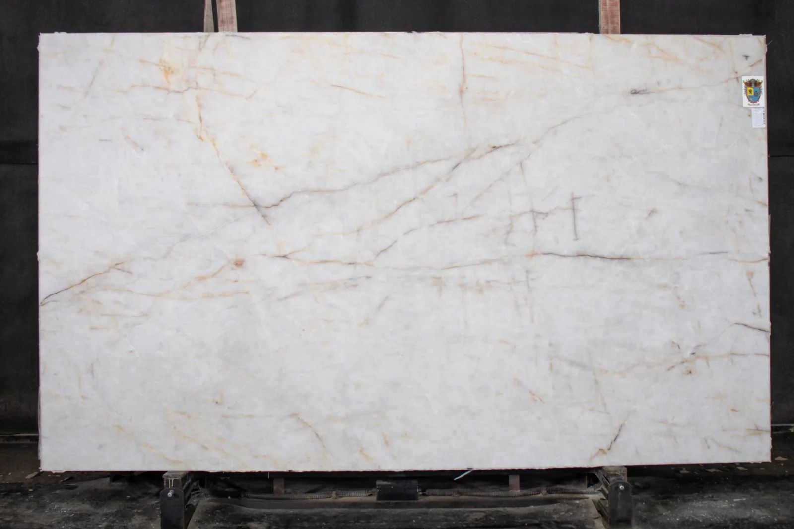 Cristallo Crystal Frost Quartzite Slab in Sun Valley, Los Angeles