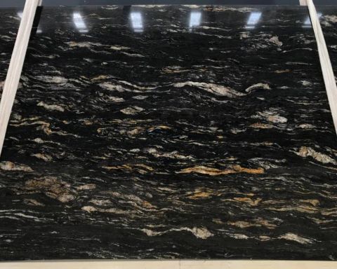Cosmic Black Granite Slab in Sun Valley, Los Angeles