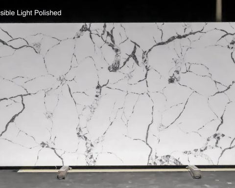 Calacatta Invisible Quartz Slab in Northridge, Los Angeles