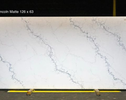 Calacatta Lincoln Quartz Slab in Northridge, Los Angeles