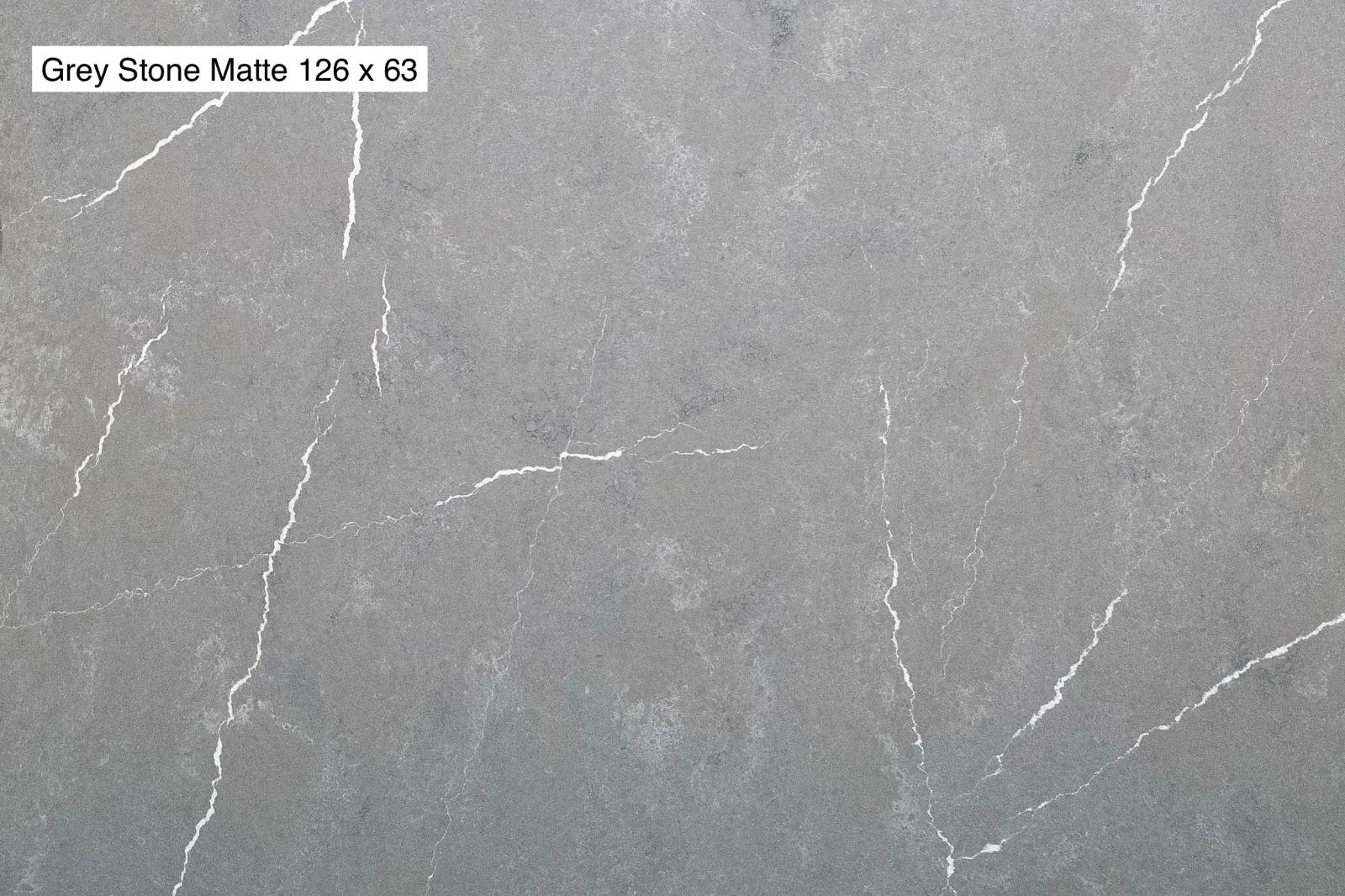 Cloudy Grey Matte Quartz Slab Photo 2