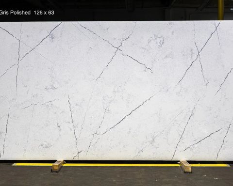 Calacatta Grey Vein Quartz Slab in Northridge, Los Angeles