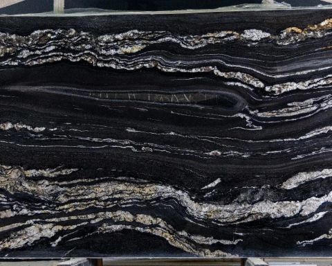 Black Fusion Granite Slab in North Hollywood, Los Angeles