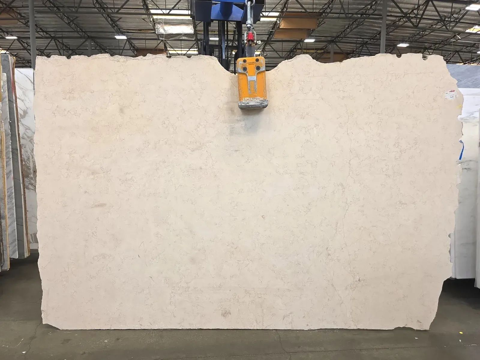 Golden Cream Giallo Atlantide Limestone Slab in Sun Valley, Los Angeles