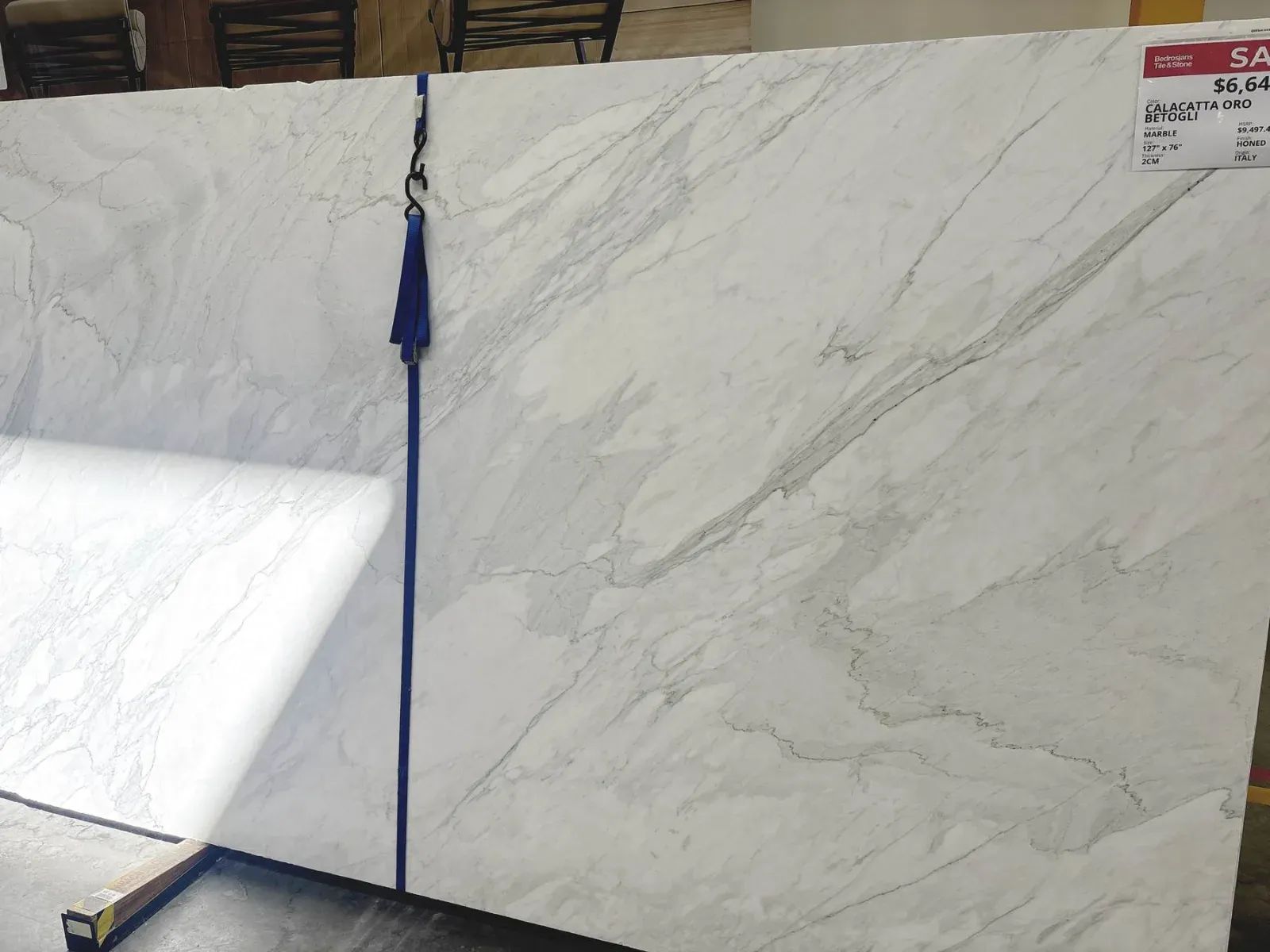 Calacatta Oro Betogli Marble Slab in Sylmar, Los Angeles