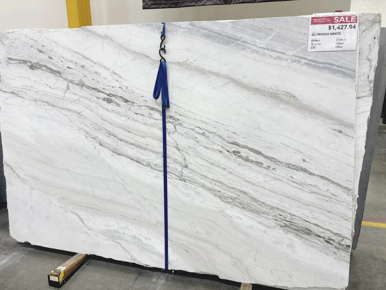 Glorious White Marble Slab in Sylmar, Los Angeles