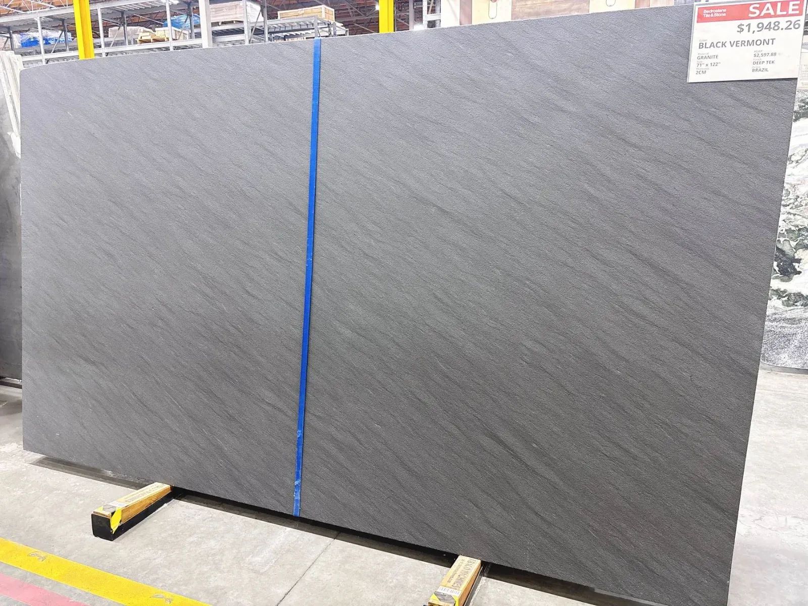Black Vermont Granite Slab in Sylmar, Los Angeles