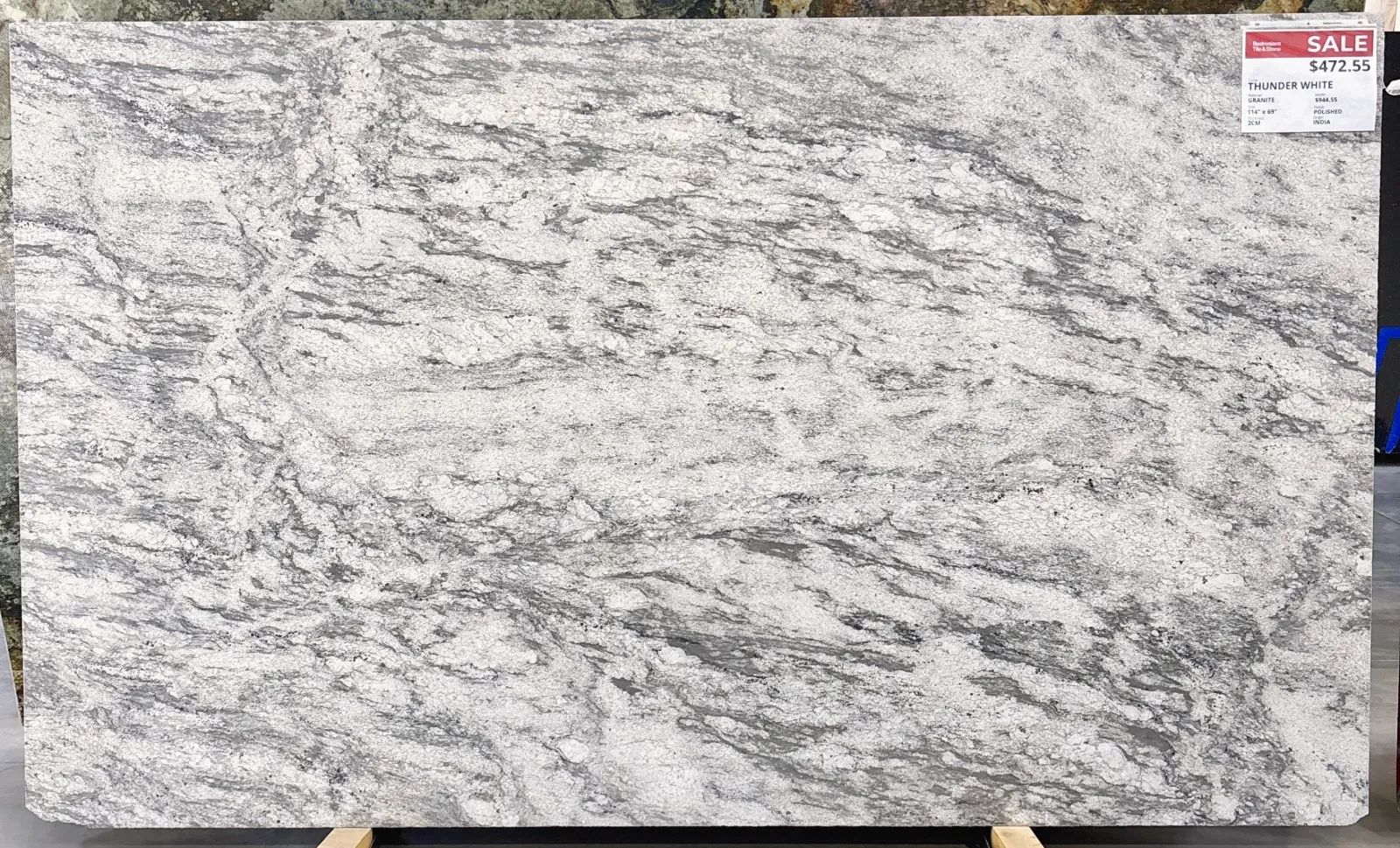 Thunder White Granite Slab in Sylmar, Los Angeles