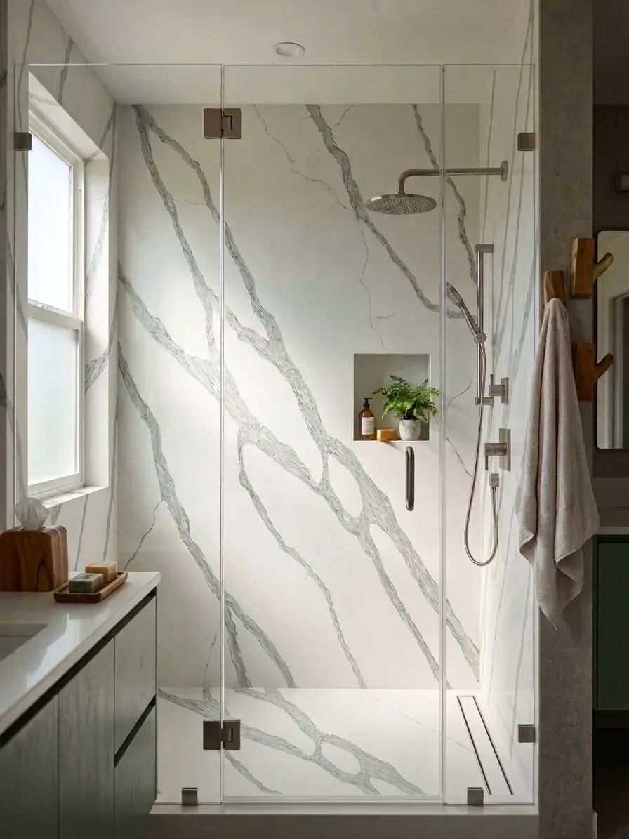 Calacatta Como Quartz Slab Photo 2