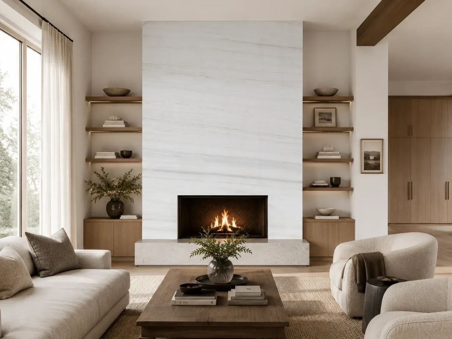 Covelano Marble — Fireplace Inspiration