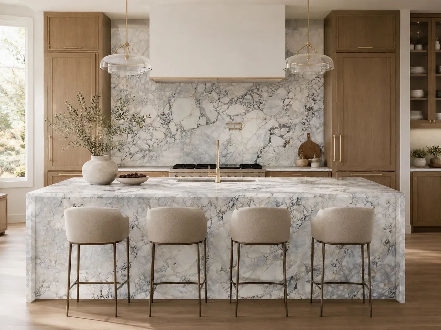Calacatta Monet Viola Marble — Kitchen Inspiration