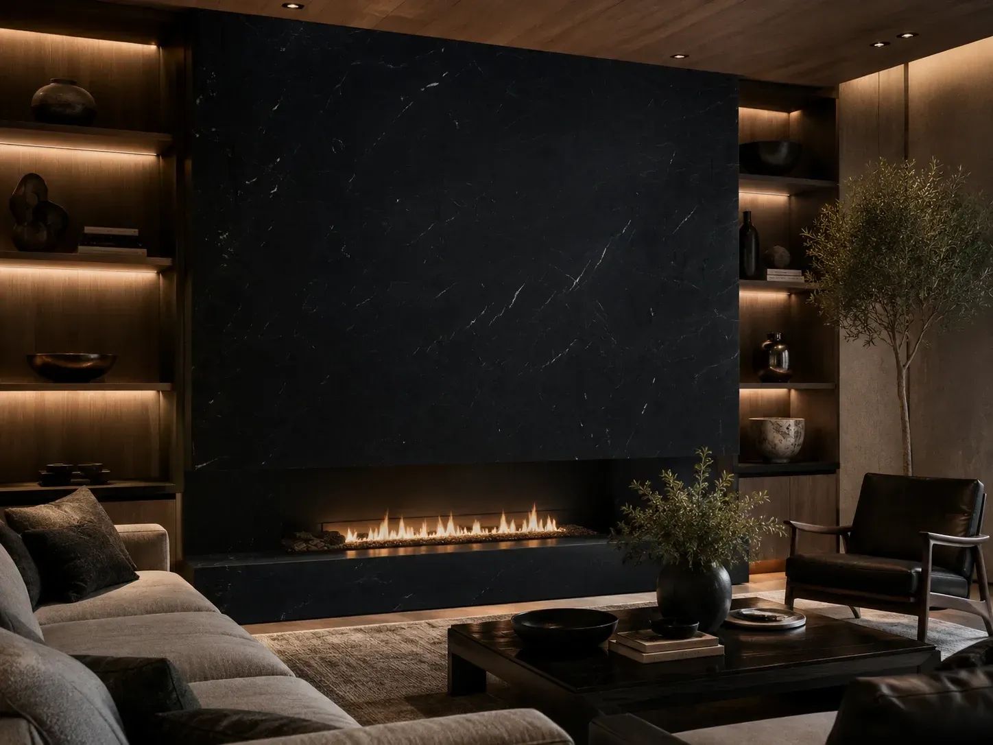 Saratoga Quartzite — Fireplace Inspiration